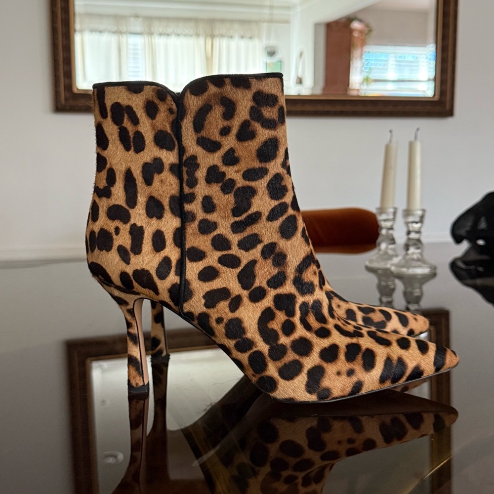 J. Crew Leopard Print Ankle Booties